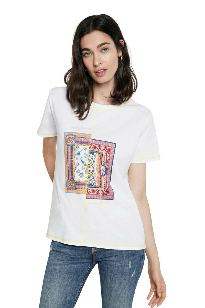 T-shirt Desigual Sport Donna Fitness Running - Rosa 60T2SD3/3177