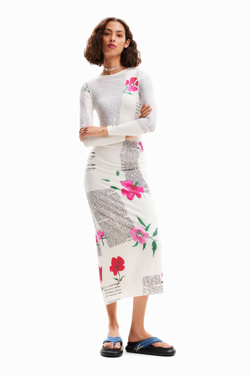 Kiruna Patterned MIdi Dress Desigual Style 18WWVK71 main image 1