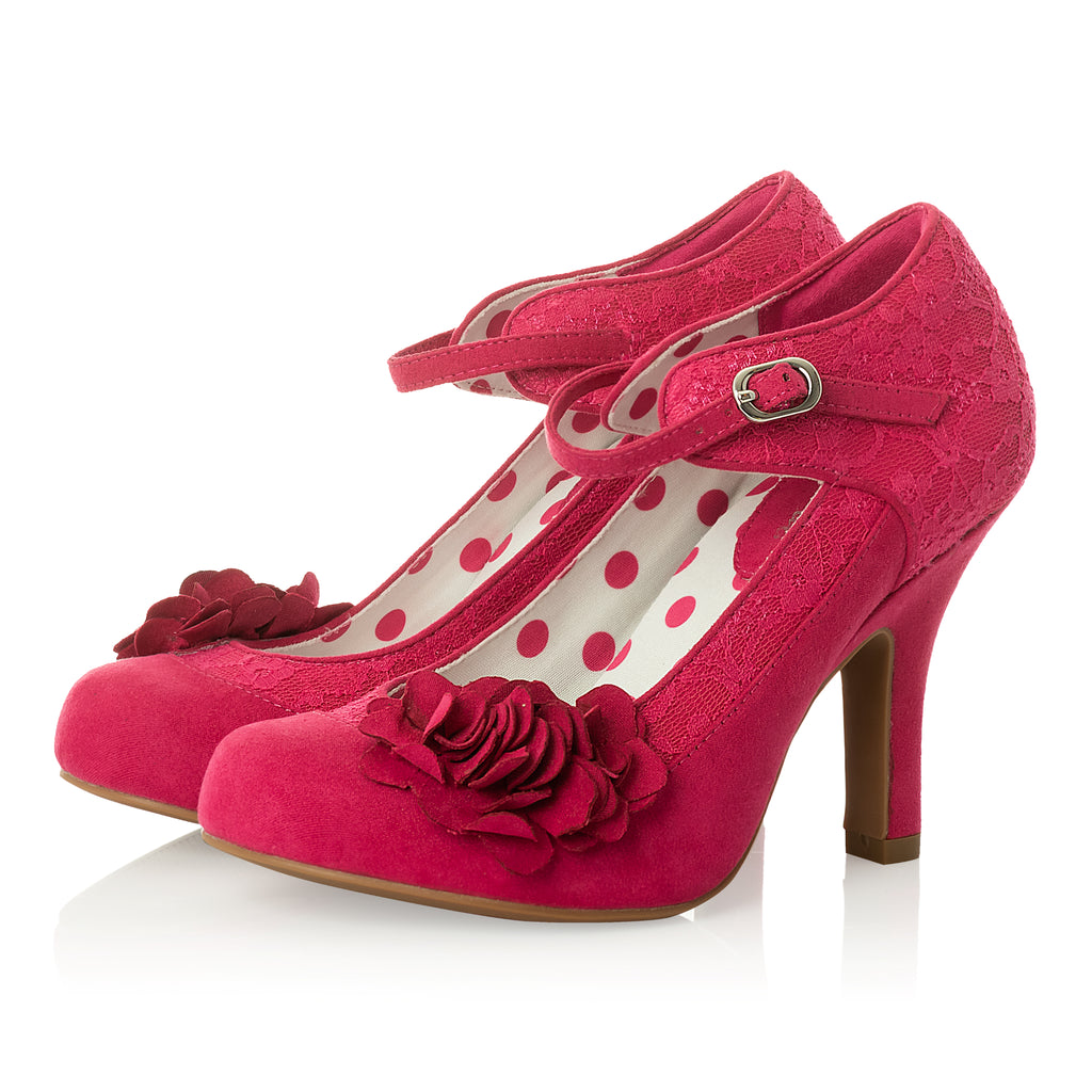 Ruby shoo Melinda pink high heel shoes