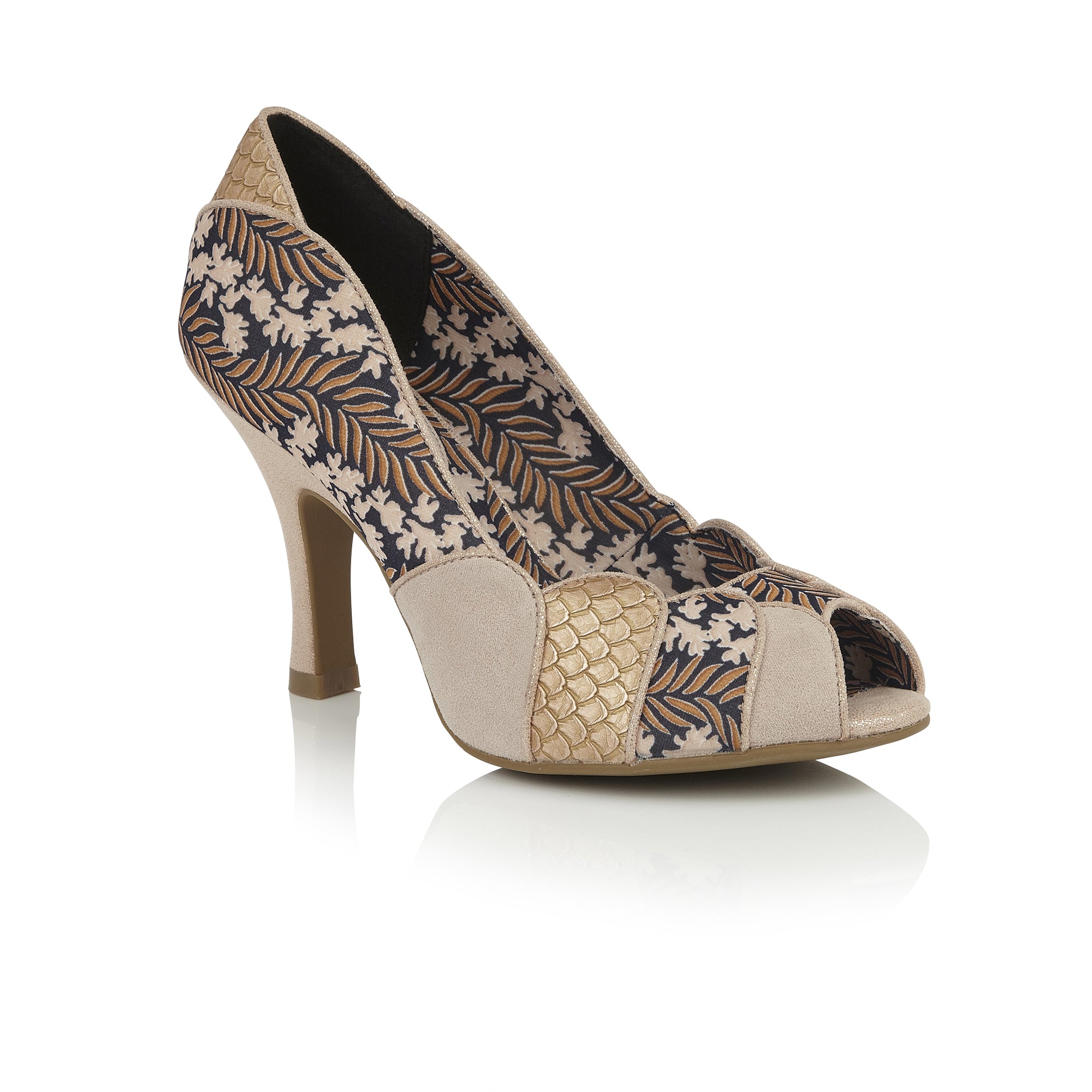 Matilda Gold Peeptoe High Heels by Ruby Shoo – Belle Divino