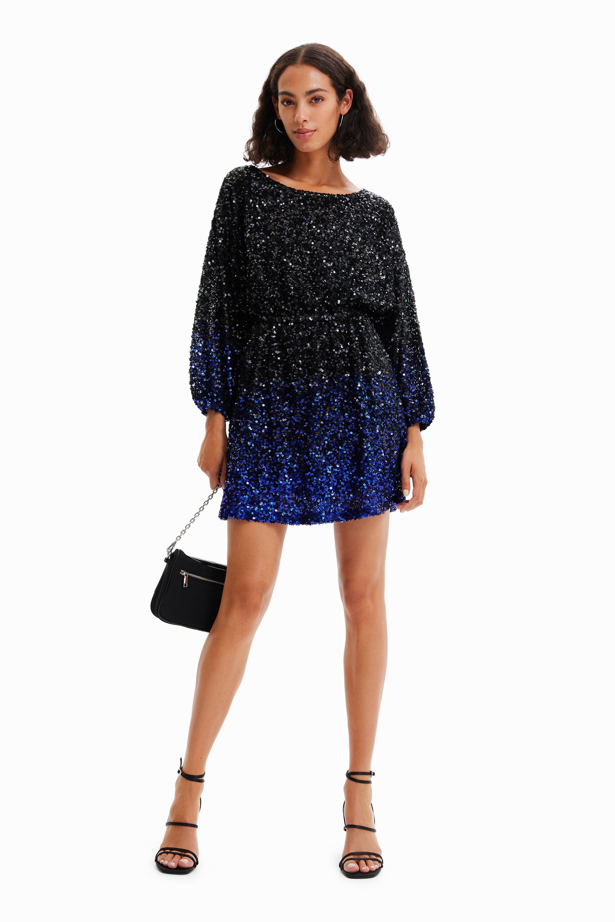 Long Sparkly Sequin Dress Desigual Style 22WWVW64 – Belle Divino