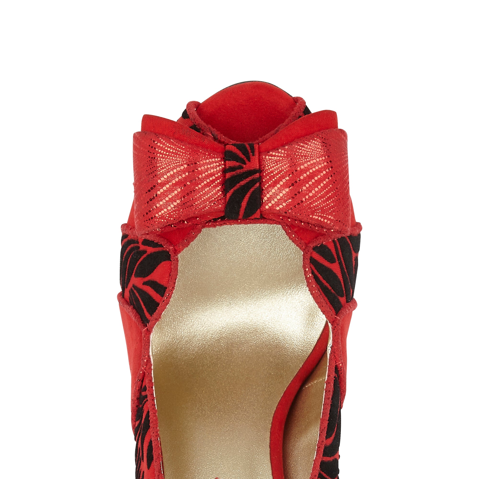 Harper Red Art Deco Peeptoe High Heels by Ruby Shoo – Belle Divino