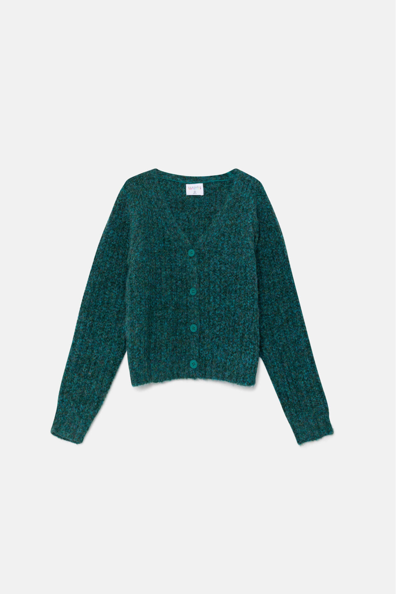 Compania Fantastica Green Chunky Knit Cardigan Belle Divino
