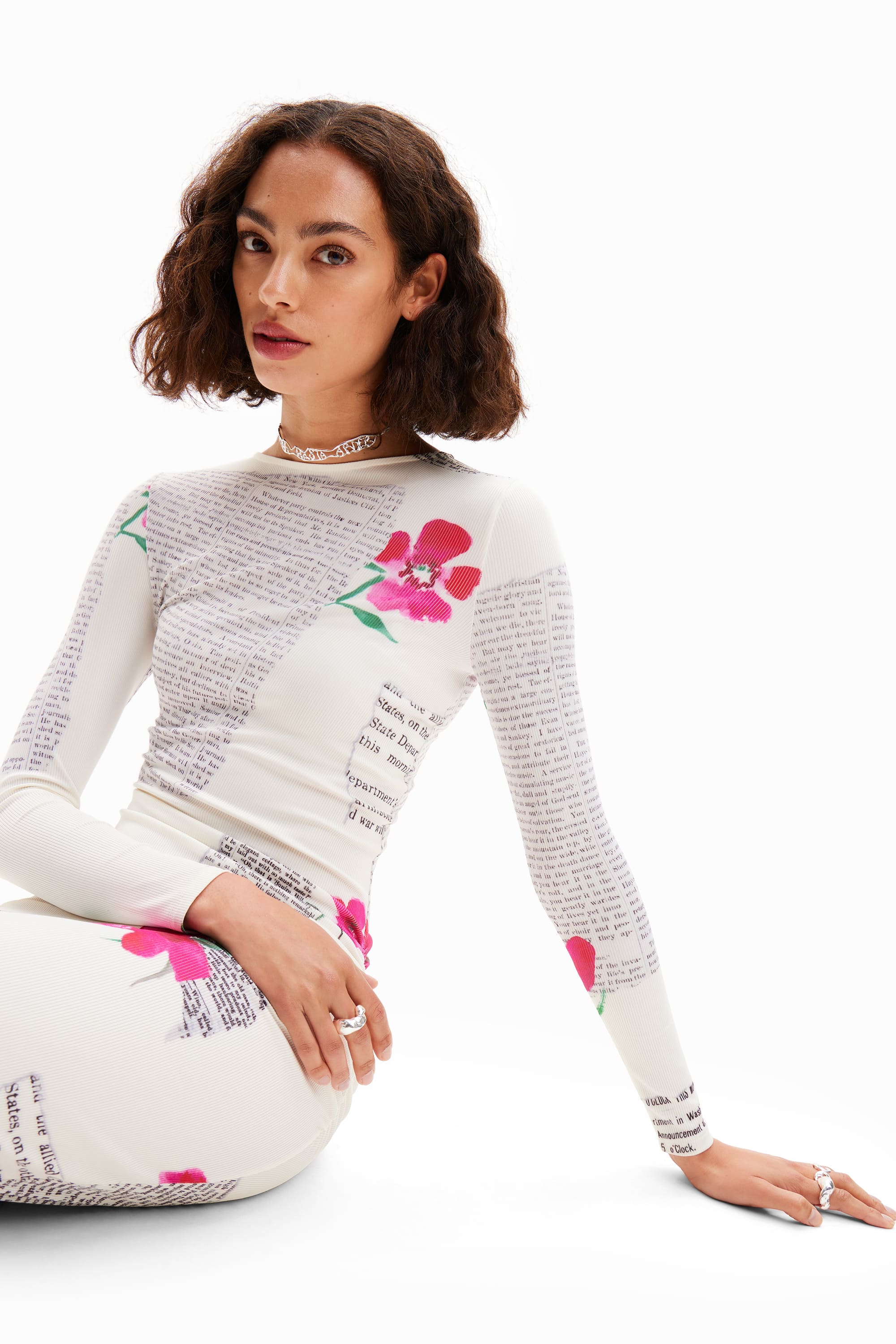 Borsa Desigual BACK_HALF HAMPTON - Bianco Casual Con Chiusura Magnetica E Cerniera - Tasca Posteriore - Foto 8