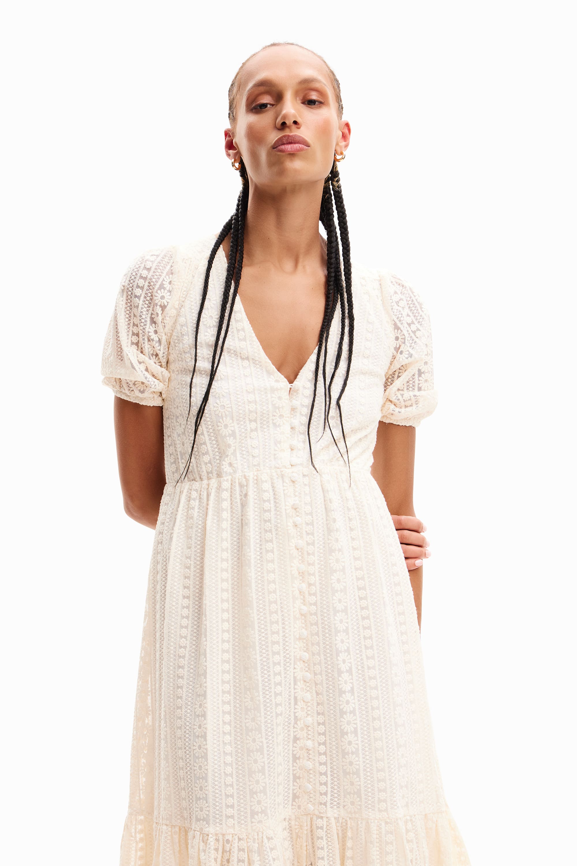 desigual lace dress Desigual - Woman - Black lace dress - Lida - Lida