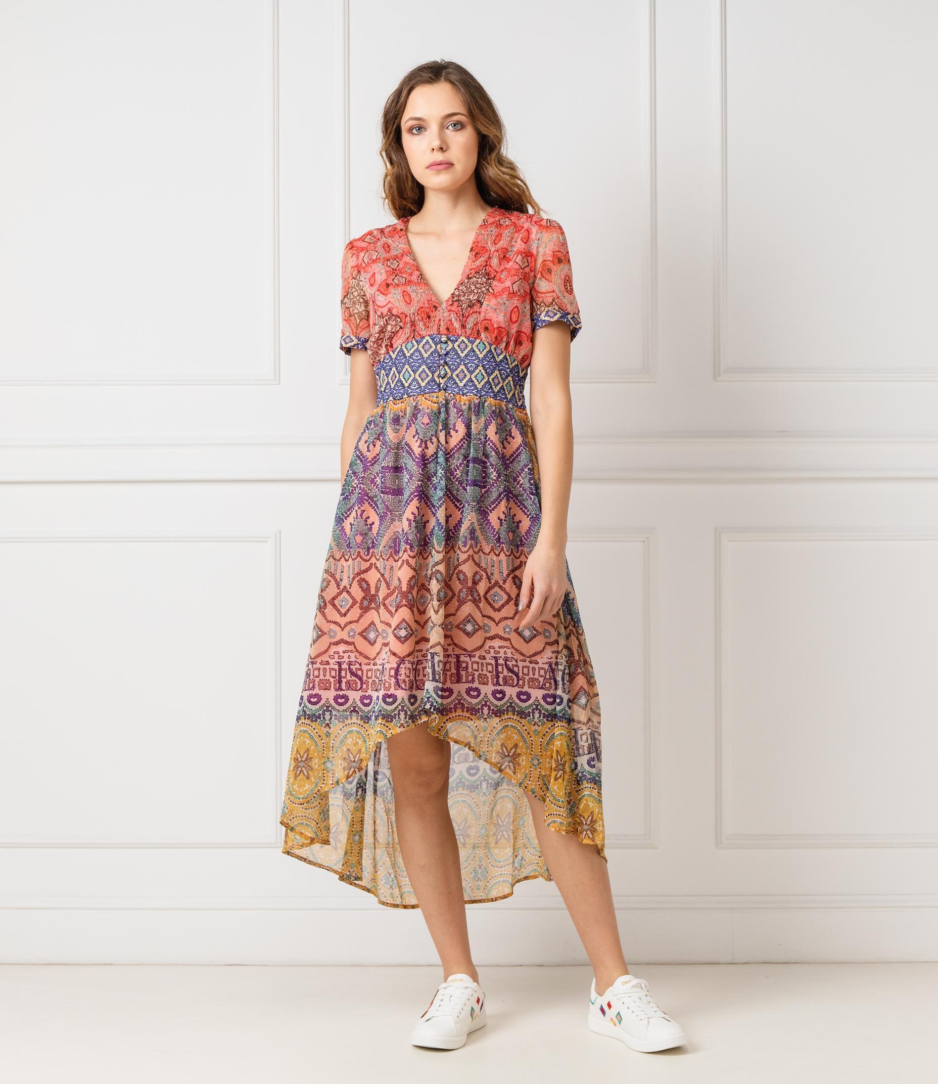 desigual boho dress Desigual Women's Casual, Green, S at Amazon Women's Clothing store