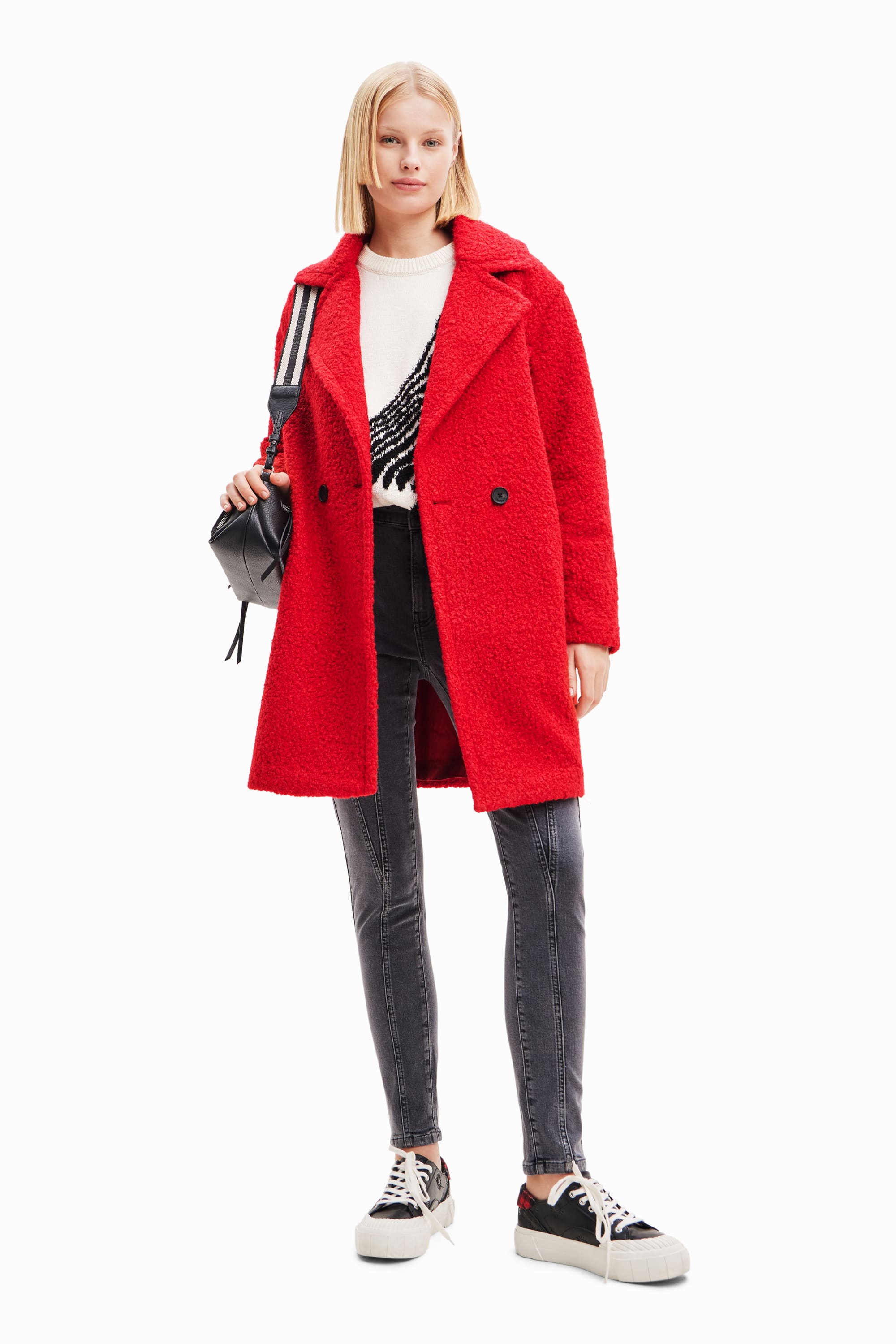 Desigual online red coat