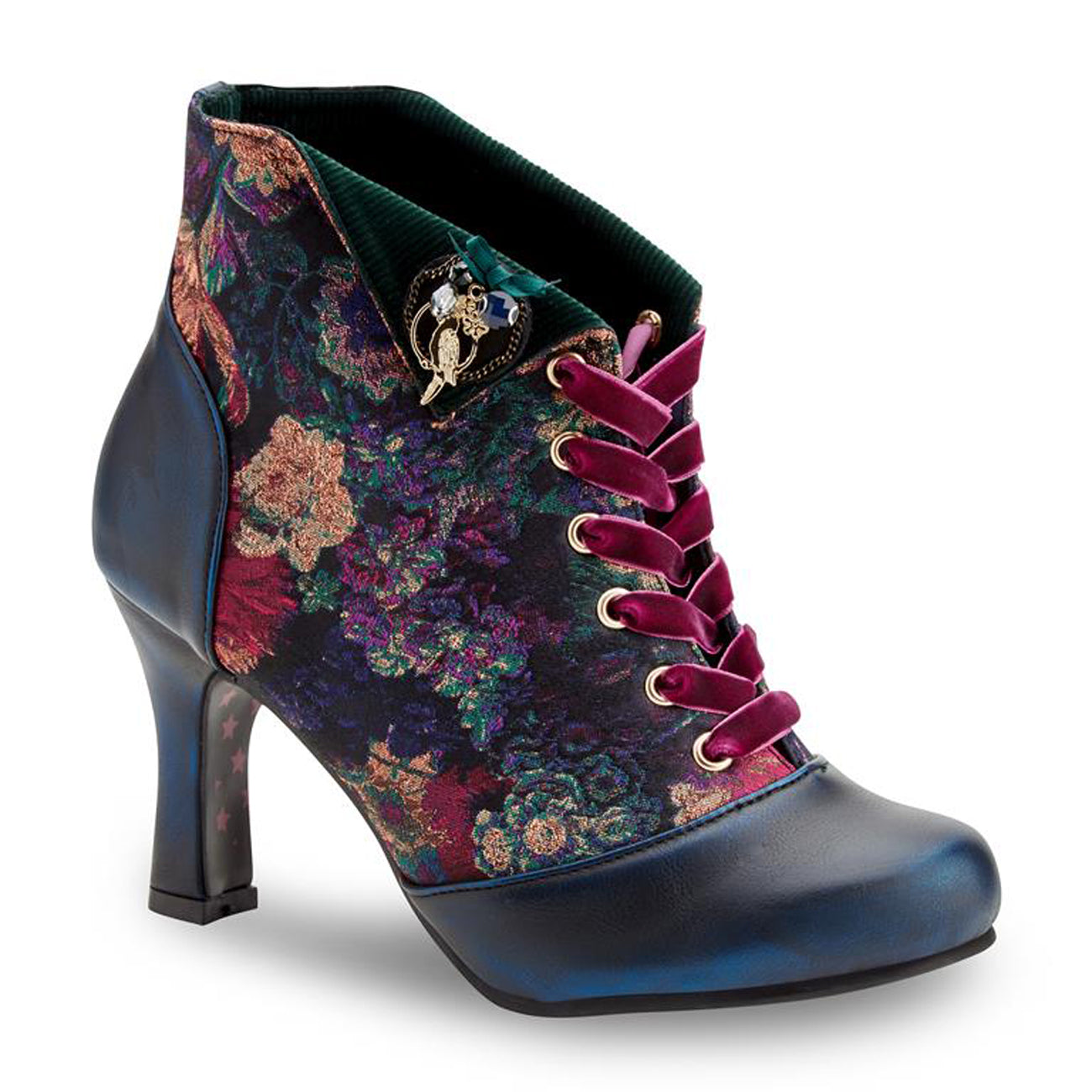 Joe Browns Couture Stivaletti Donna Wanda – Quadri Rossi E Neri, Tacco 5 Cm – Taglia 39