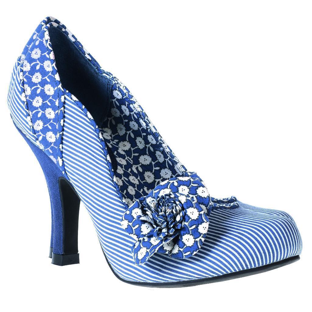 Maisie Blue High Heel Court Shoe & Matching Milan Bag by Ruby Shoo ...