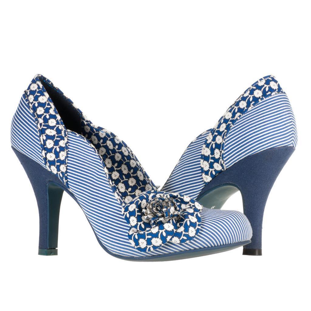Maisie Blue High Heel Court Shoe & Matching Milan Bag by Ruby Shoo ...