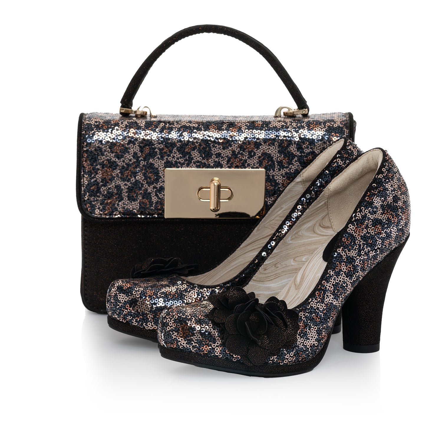 Perugia Leopard Sequin Bag Handbag Cross Body Matches Octavia Booties Belle Divino