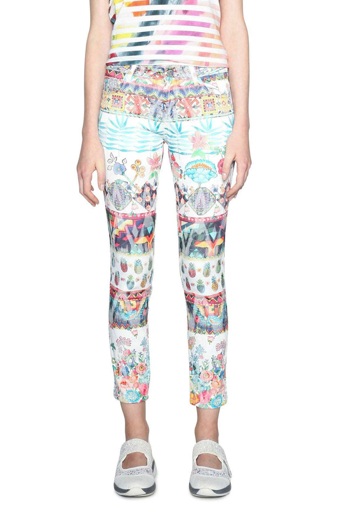 Desigual Arantxa Tropical Cropped Jeans