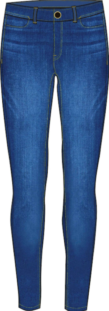 Desigual two skin skinny blue jeans front