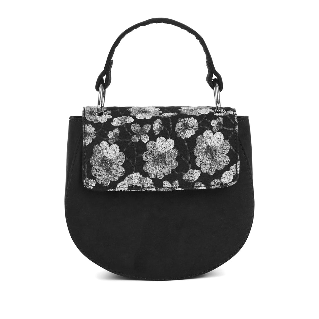 Ruby Shoo Acapulco Black Clutch Bag (Matches Victoria Flats) front