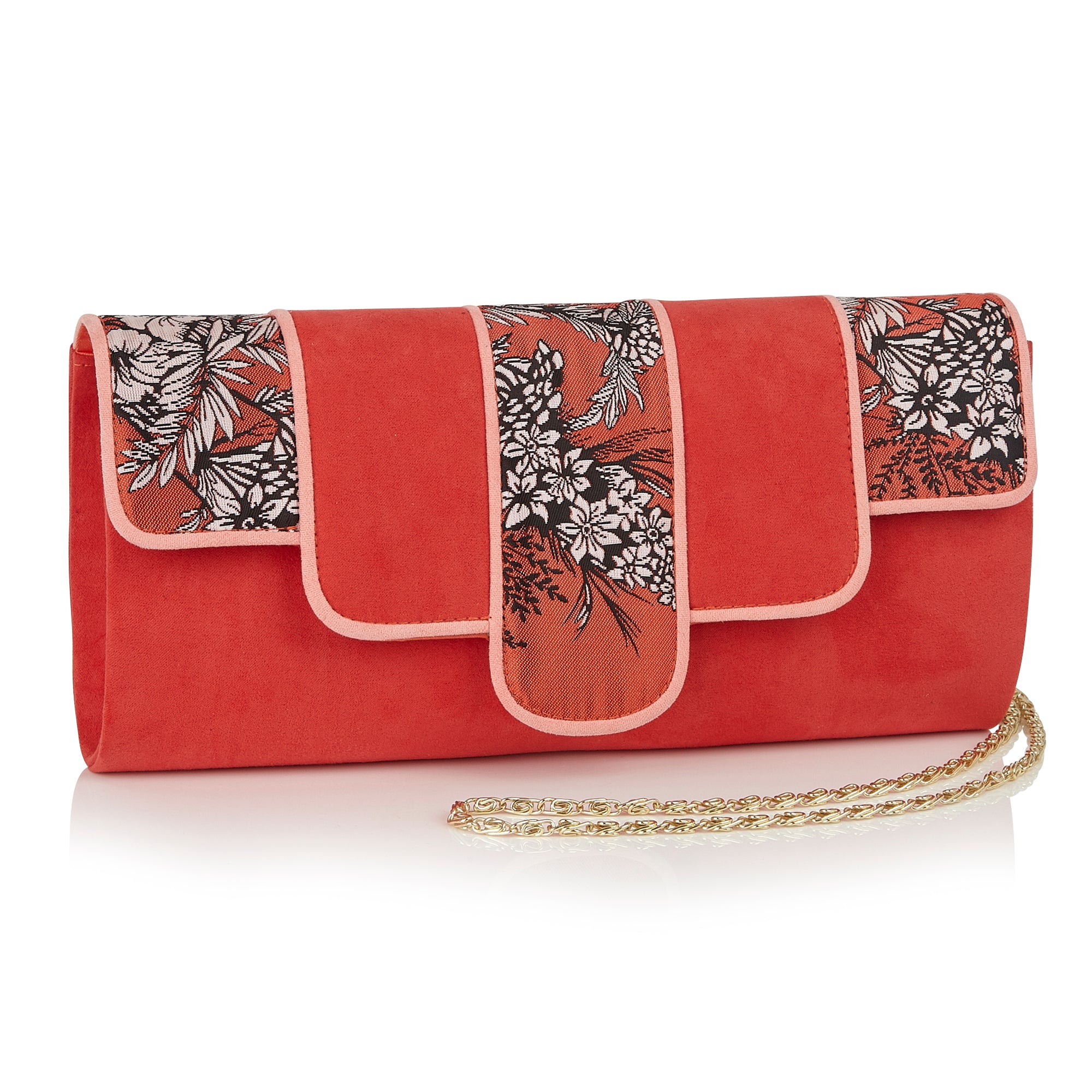 Canberra Burnt Orange Clutch Bag Matches Matilda Heels by Ruby