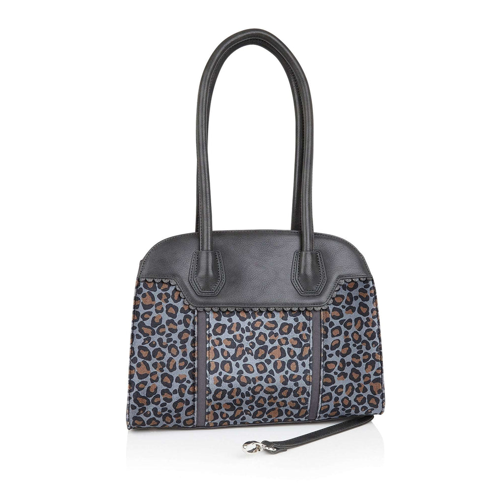 Ruby Shoo Amber Grey Leopard Print Monza Bag