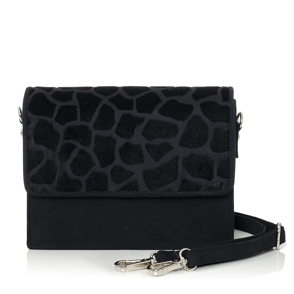 Ruby Shoo Adelaide Giraffe Black Bag Handbag Cross Body Front