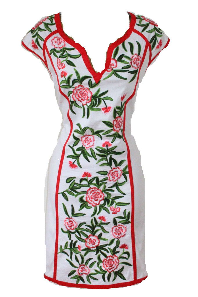 Almatrichi Women's Rose Embroidery Cris Dress