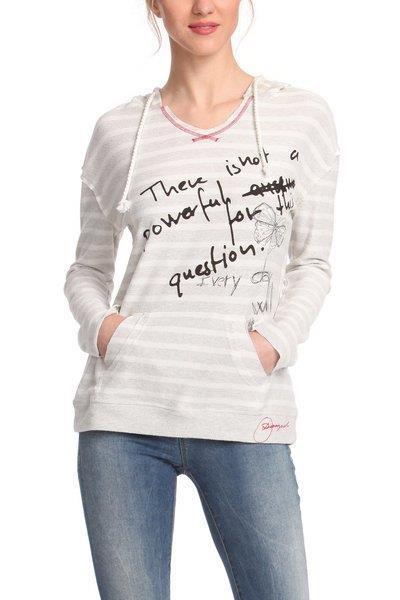 Desigual stripe Ainara Hoodie front