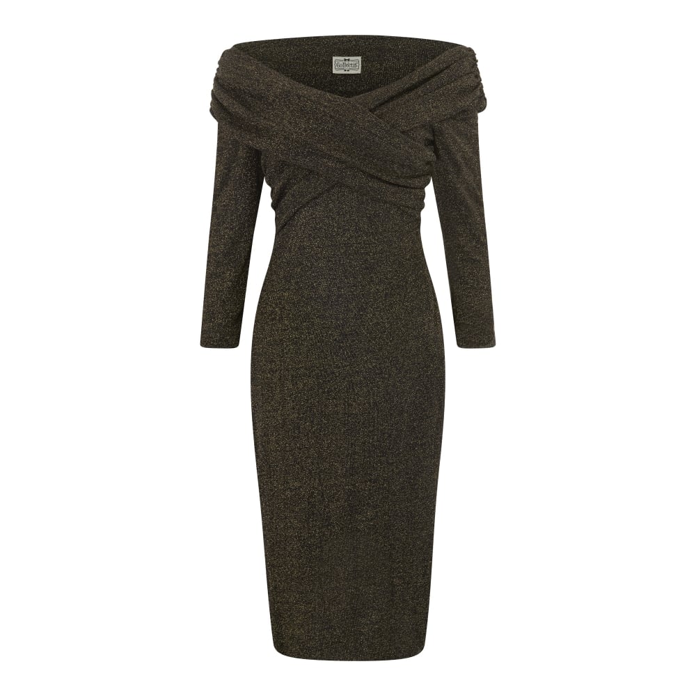 Collectif Vintage Women s Hollie Lurex Wiggle Pencil Dress
